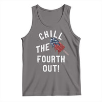 American Flag Popsicle Tank Top Chill The Fourth Out