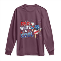 American Flag Popsicle Long Sleeve Shirt Red White And Cool