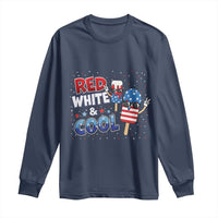 American Flag Popsicle Long Sleeve Shirt Red White And Cool