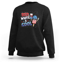 American Flag Popsicle Sweatshirt Red White And Cool