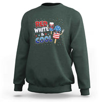 American Flag Popsicle Sweatshirt Red White And Cool