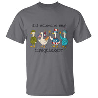 Funny Duck 4th Of July T Shirt Did Someone Say Firequacker