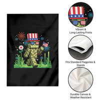 4th Of July Gamer Garden Flag Pixel Art US Flag Gaming