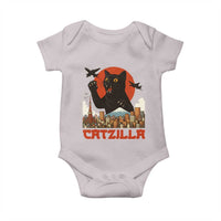Catzilla Baby Onesie Funny Giant Cat Monster Roaring Tokyo Japan - Wonder Print Shop