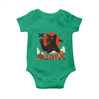 Catzilla Baby Onesie Funny Giant Cat Monster Roaring Tokyo Japan - Wonder Print Shop