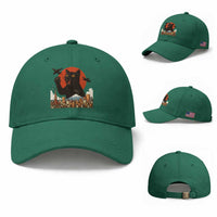 Funny Giant Cat Monster Roaring Tokyo Japan Baseball Cap