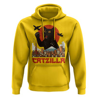 Catzilla Hoodie Funny Giant Cat Monster Roaring Tokyo Japan - Wonder Print Shop
