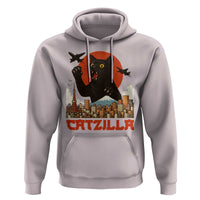 Catzilla Hoodie Funny Giant Cat Monster Roaring Tokyo Japan - Wonder Print Shop
