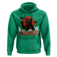 Catzilla Hoodie Funny Giant Cat Monster Roaring Tokyo Japan - Wonder Print Shop