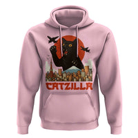 Catzilla Hoodie Funny Giant Cat Monster Roaring Tokyo Japan - Wonder Print Shop