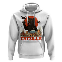 Catzilla Hoodie Funny Giant Cat Monster Roaring Tokyo Japan - Wonder Print Shop