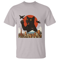 Catzilla T Shirt Funny Giant Cat Monster Roaring Tokyo Japan - Wonder Print Shop