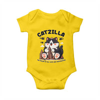 Cute Catzilla Baby Onesie The Ruler Of All Cute And Destructive Funny - Wonder Print Shop