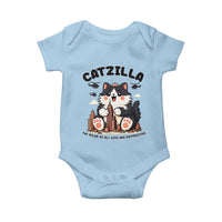 Cute Catzilla Baby Onesie The Ruler Of All Cute And Destructive Funny - Wonder Print Shop