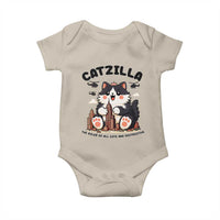 Cute Catzilla Baby Onesie The Ruler Of All Cute And Destructive Funny - Wonder Print Shop