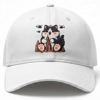 Funny Giant Cat Monster Invades City Baseball Cap Cat Lover Gift