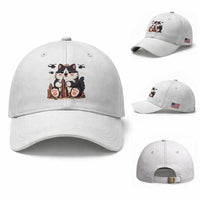 Funny Giant Cat Monster Invades City Baseball Cap Cat Lover Gift