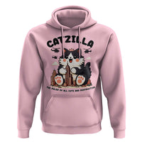 Cute Catzilla Hoodie The Ruler Of All Cute And Destructive Funny - Wonder Print Shop