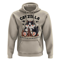 Cute Catzilla Hoodie The Ruler Of All Cute And Destructive Funny - Wonder Print Shop