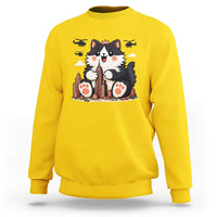 Cute Catzilla Sweatshirt The Ruler Of All Cute And Destructive Funny - Wonder Print Shop