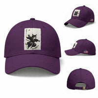 Samurai Cat Baseball Cap Japanese Sumie Cat Warrior Art