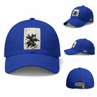 Samurai Cat Baseball Cap Japanese Sumie Cat Warrior Art