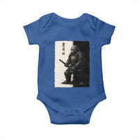 Samurai Bigfoot Baby Onesie Japanese Vintage Graphic Sumie Warrior Art - Wonder Print Shop