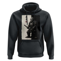 Samurai Bigfoot Hoodie Japanese Vintage Graphic Sumie Warrior Art - Wonder Print Shop