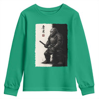 Samurai Bigfoot Youth Sweatshirt Japanese Vintage Graphic Sumie Warrior Art - Wonder Print Shop