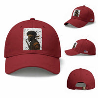Afro American Samurai Baseball Cap Japanese Vintage Graphic Sumie Katana