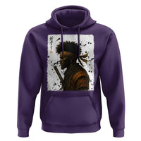 Afro American Samurai Hoodie Japanese Vintage Graphic Sumie Katana - Wonder Print Shop