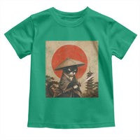 Vintage Samurai Black Cat Japanese Katana Toddler T Shirt Ukiyoe Cat Lover Gift