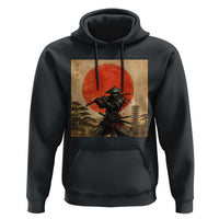 Japanese Samurai Hoodie Warrior With Katana Vintage Ukiyoe Style - Wonder Print Shop