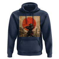 Japanese Samurai Hoodie Warrior With Katana Vintage Ukiyoe Style - Wonder Print Shop