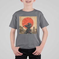 Japanese Samurai T Shirt For Kid Warrior With Katana Vintage Ukiyoe Style - Wonder Print Shop