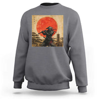 Japanese Samurai Sweatshirt Warrior With Katana Vintage Ukiyoe Style - Wonder Print Shop