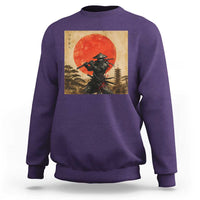 Japanese Samurai Sweatshirt Warrior With Katana Vintage Ukiyoe Style - Wonder Print Shop