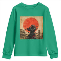 Japanese Samurai Youth Sweatshirt Warrior With Katana Vintage Ukiyoe Style - Wonder Print Shop