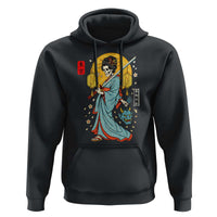 Horror Samurai Geisha Skull Hoodie Japanese Kimono And Katana - Wonder Print Shop