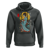 Horror Samurai Geisha Skull Hoodie Japanese Kimono And Katana - Wonder Print Shop