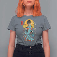 Horror Samurai Geisha Skull T Shirt For Women Japanese Kimono And Katana - Wonder Print Shop