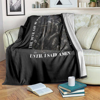 Christian Knight Templar Crusader Throw Blanket The Devil Saw Me With My Head Down And Thought He'd Won