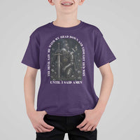 Christian Knight Templar Crusader T Shirt For Kid The Devil Saw Me With My Head Down And Thought He'd Won