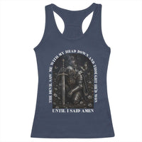 Christian Knight Templar Crusader Racerback Tank Top The Devil Saw Me With My Head Down And Thought He'd Won