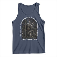 Christian Knight Templar Crusader Tank Top The Devil Saw Me With My Head Down And Thought He'd Won