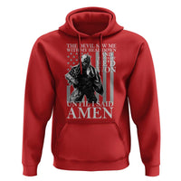 Military Soldier Skull Christian Faith Hoodie The Devil Saw Me With My Head Down And Thought He'd Won