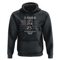 Soldier Skull Christian Faith Quote Hoodie The Devil Saw Me With My Head Down And Thought He'd Won