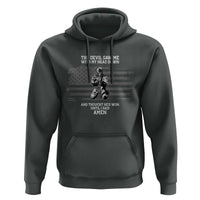Soldier Skull Christian Faith Quote Hoodie The Devil Saw Me With My Head Down And Thought He'd Won