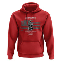 Soldier Skull Christian Faith Quote Hoodie The Devil Saw Me With My Head Down And Thought He'd Won