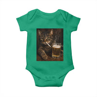 Funny Smoking Cat Baby Onesie Cigarette Kitty Beer Lover
